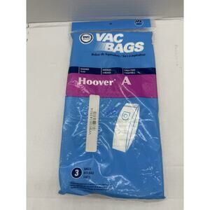 DVC Brand Disposable Vac Bags Top Fill Cleaners Hoover Type A 3 Bags New
